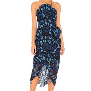 Elliatt Times Dress in Blue Multi